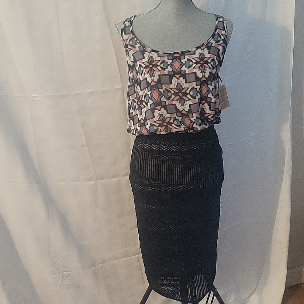 NWT  Racheal Racheal Roy Maxi Dress Size: M, Sleeveless BOHO Tank